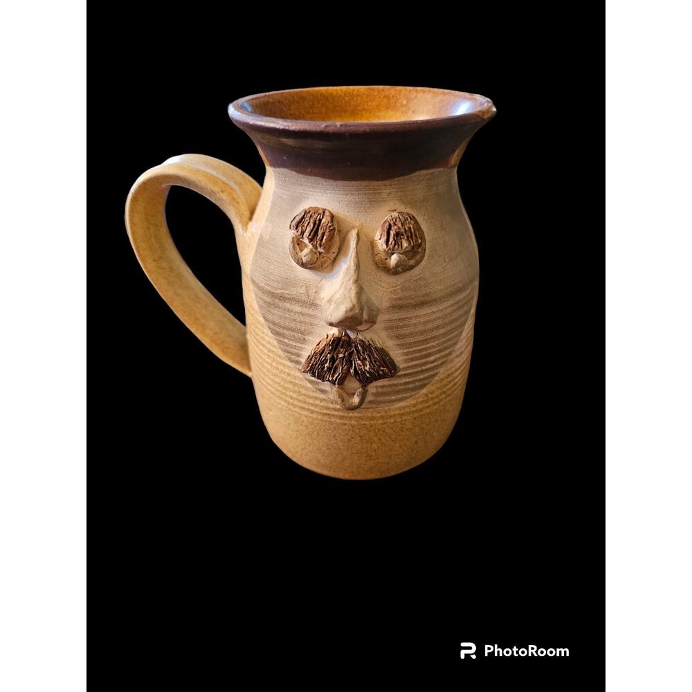 Ugly Pottery Face Funny Mug With Handle